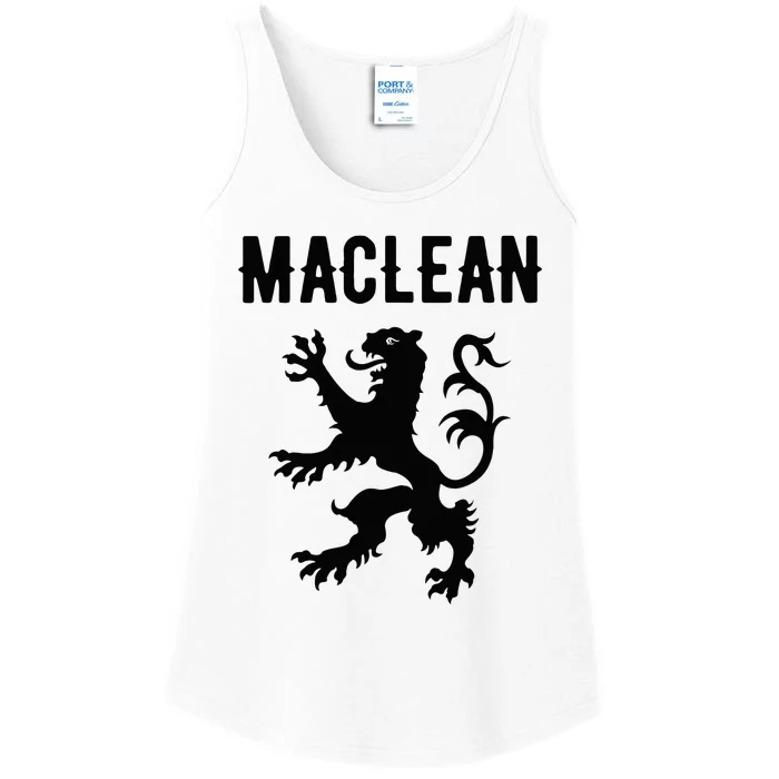 Maclean Clan Scottish Family Name Scotland Heraldry Ladies Essential Tank