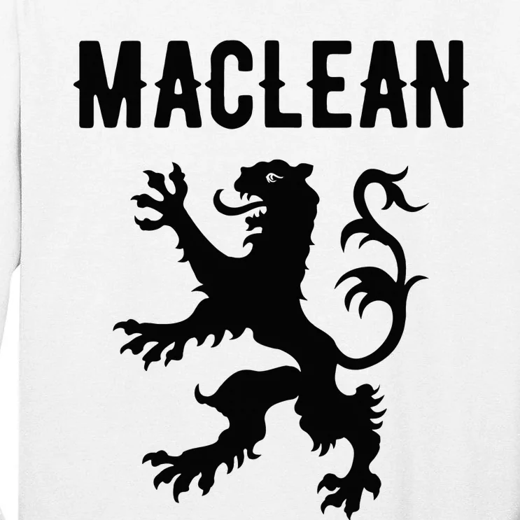 Maclean Clan Scottish Family Name Scotland Heraldry Tall Long Sleeve T-Shirt