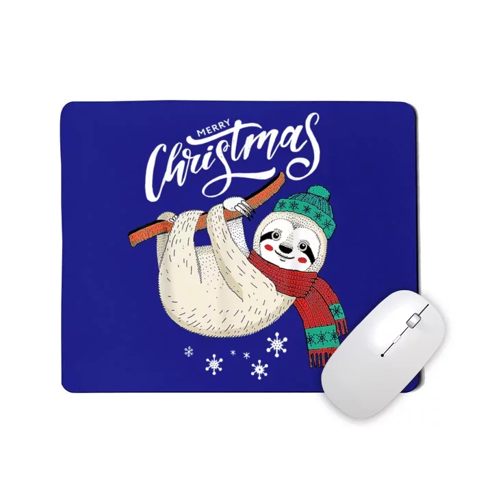 Merry Christmas Slothmas Sloth Lovers Xmas Holiday Funny Gift Great Gift Mousepad