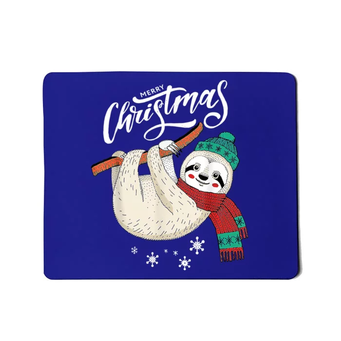 Merry Christmas Slothmas Sloth Lovers Xmas Holiday Funny Gift Great Gift Mousepad