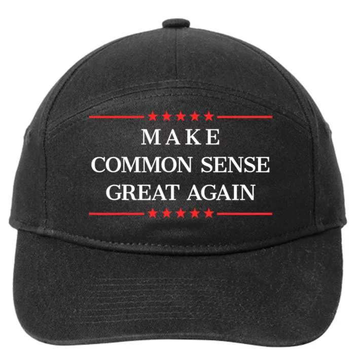 Make Common Sense Great Again 7-Panel Snapback Hat