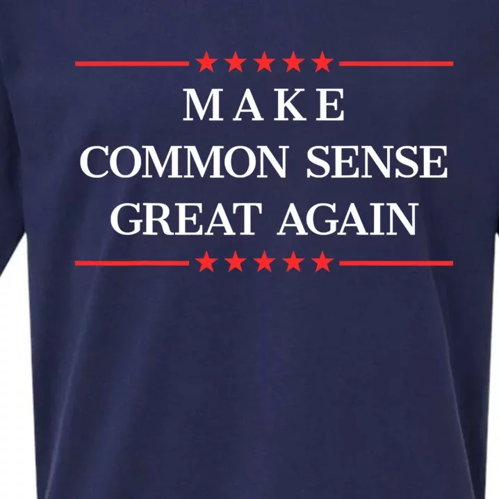 Make Common Sense Great Again Sueded Cloud Jersey T-Shirt