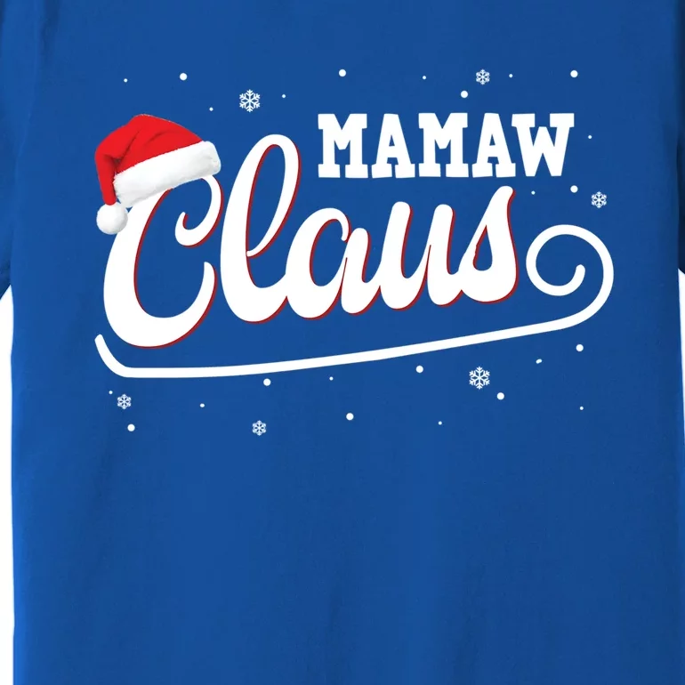 Mamaw Claus Santa Christmas Family Matching Pajama Gift Premium T-Shirt