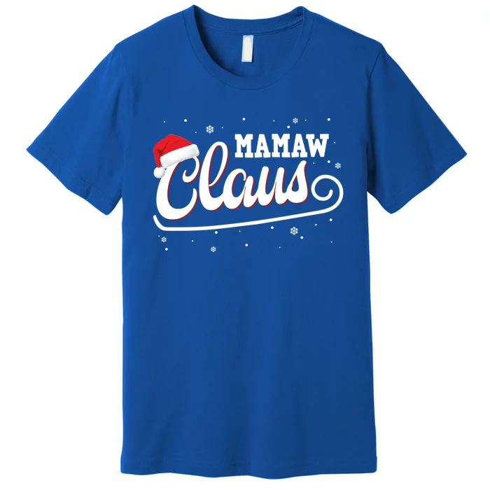 Mamaw Claus Santa Christmas Family Matching Pajama Gift Premium T-Shirt