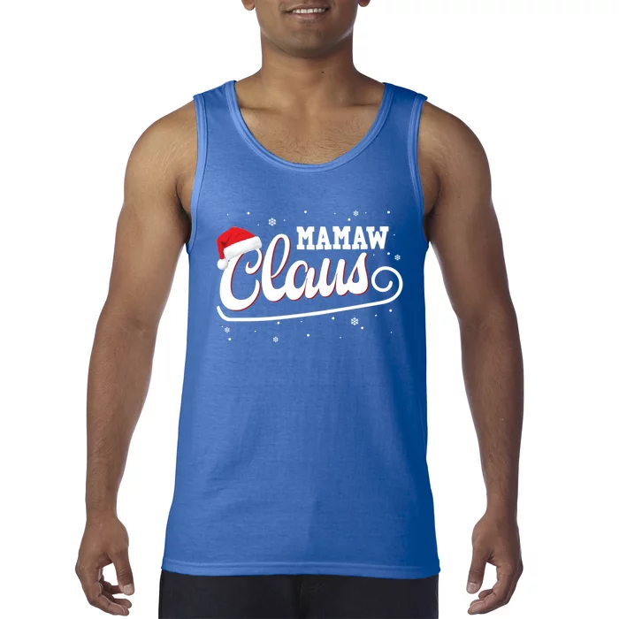 Mamaw Claus Santa Christmas Family Matching Pajama Gift Tank Top