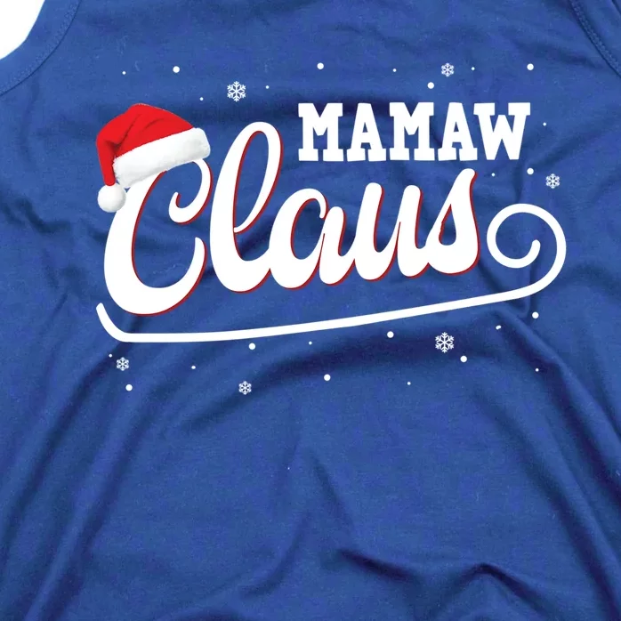 Mamaw Claus Santa Christmas Family Matching Pajama Gift Tank Top