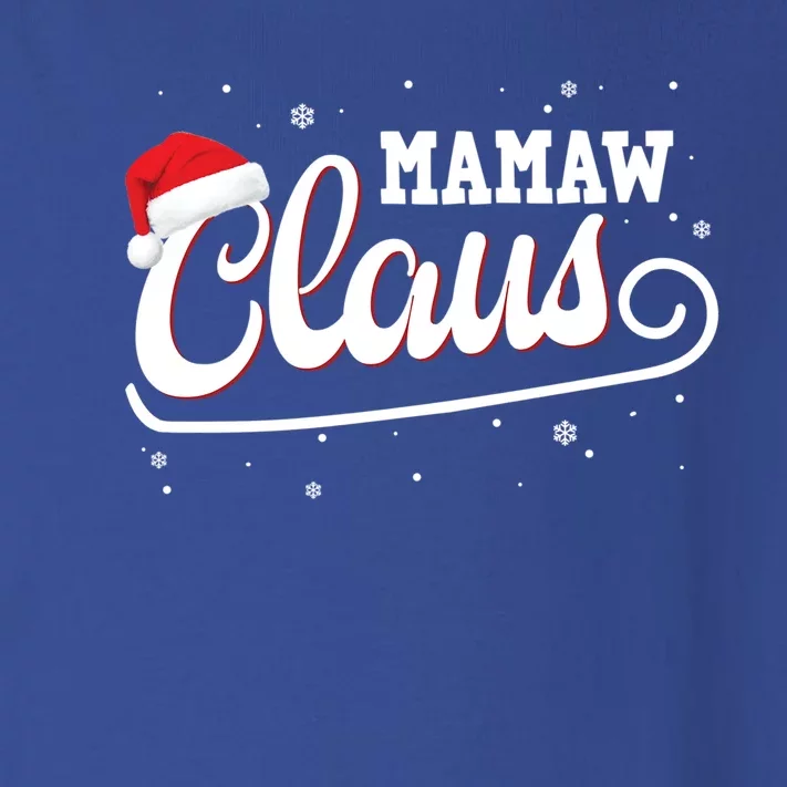 Mamaw Claus Santa Christmas Family Matching Pajama Gift Toddler Long Sleeve Shirt