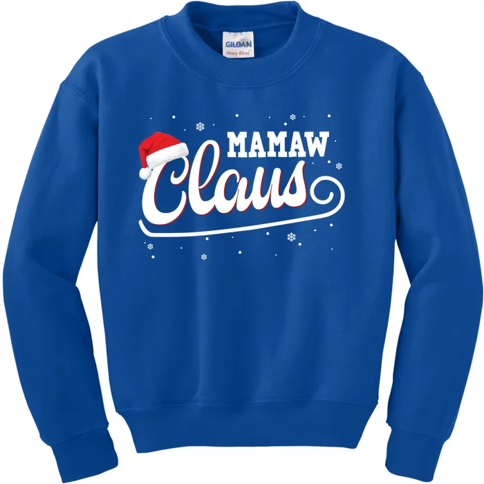 Mamaw Claus Santa Christmas Family Matching Pajama Gift Kids Sweatshirt