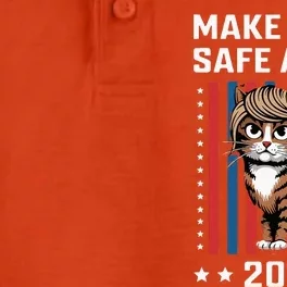 Make Cats Safe Again 2024 Trump Cats Owner Dry Zone Grid Performance Polo