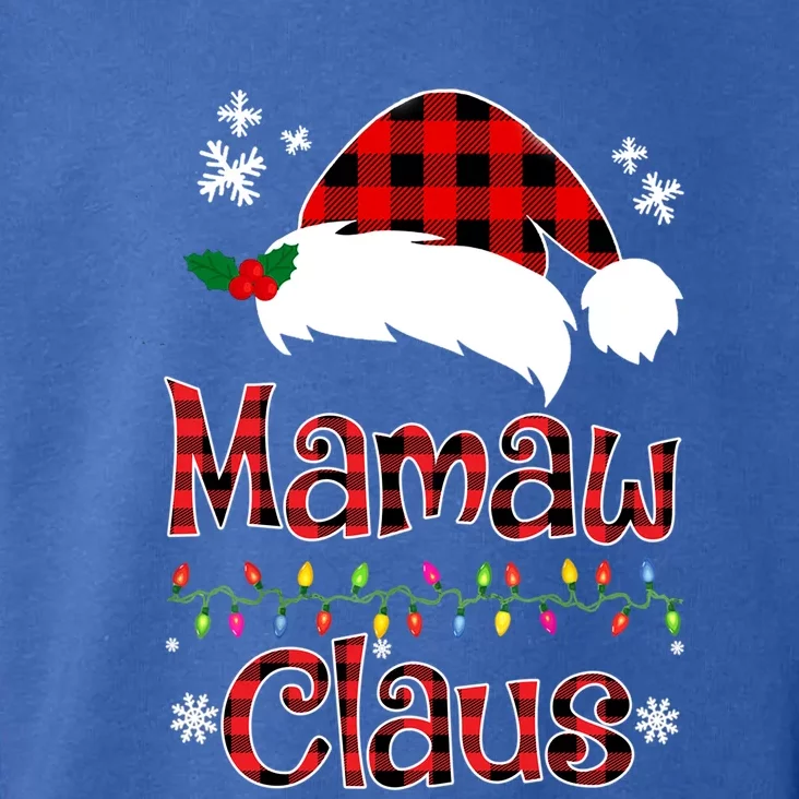 Mamaw Christmas Santa Claus Red Plaid Great Gift Mamaw Claus Gift Toddler Hoodie