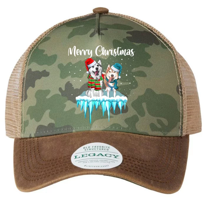 Merry Christmas Siberian Husky Chistmas Season Gift Legacy Tie Dye Trucker Hat