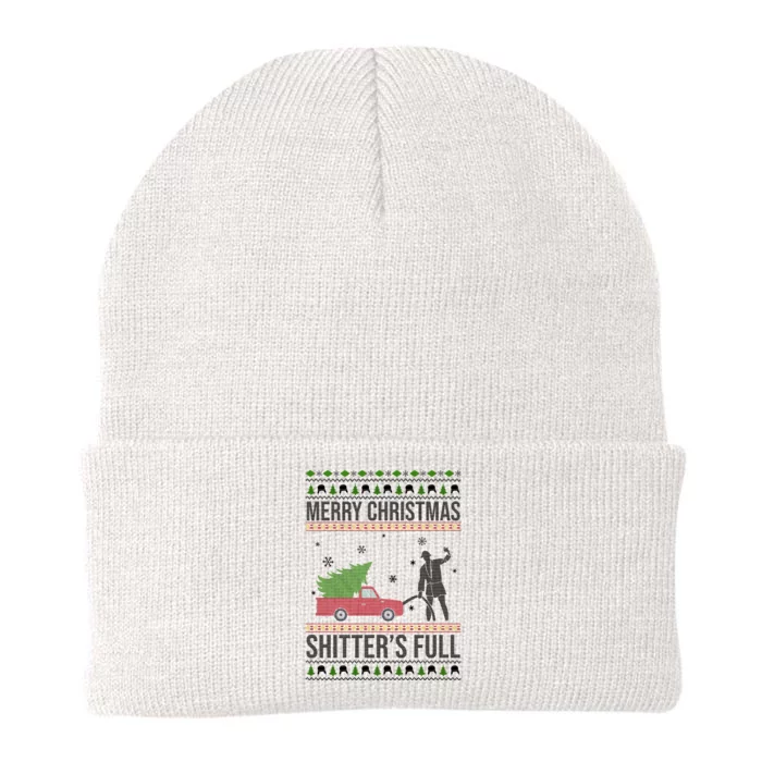 Merry Christmas Shitters Full Funny Ugly Knit Cap Winter Beanie