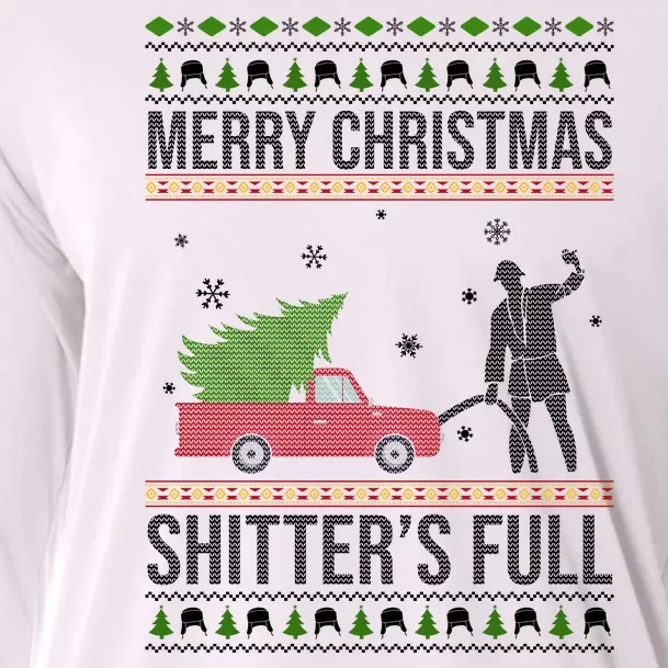 Merry Christmas Shitters Full Funny Ugly Cooling Performance Long Sleeve Crew