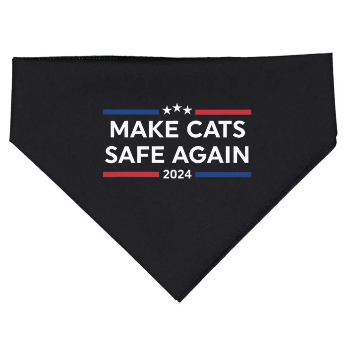 Make Cats Safe Again Trump USA-Made Doggie Bandana