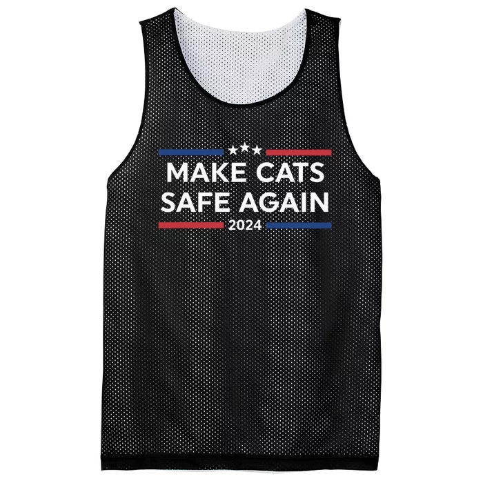 Make Cats Safe Again Trump Mesh Reversible Basketball Jersey Tank