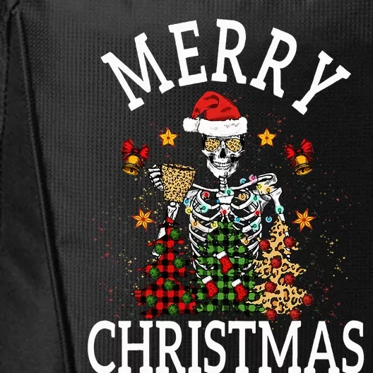 Merry Christmas Skull Skeleton funny City Backpack