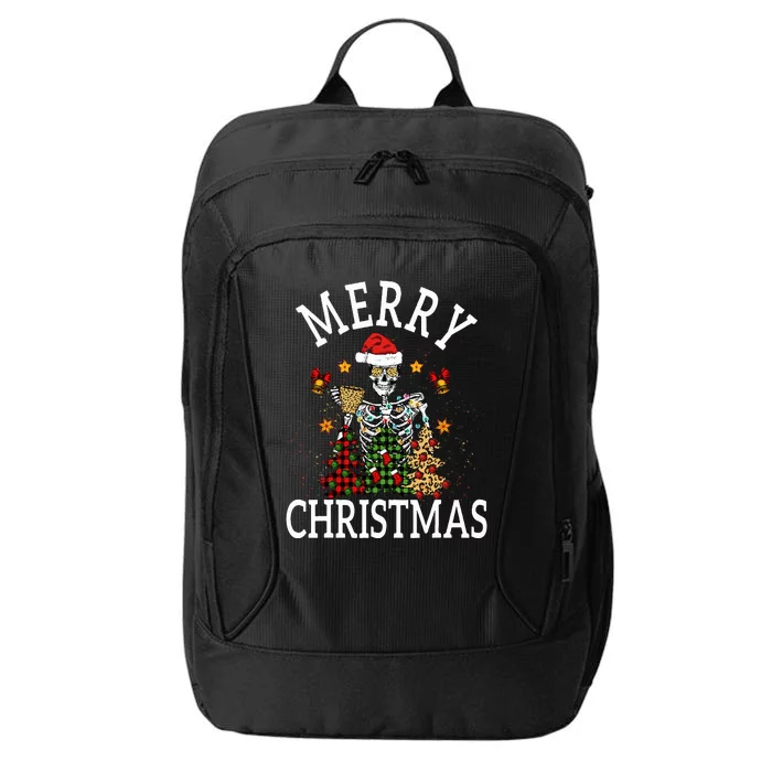 Merry Christmas Skull Skeleton funny City Backpack