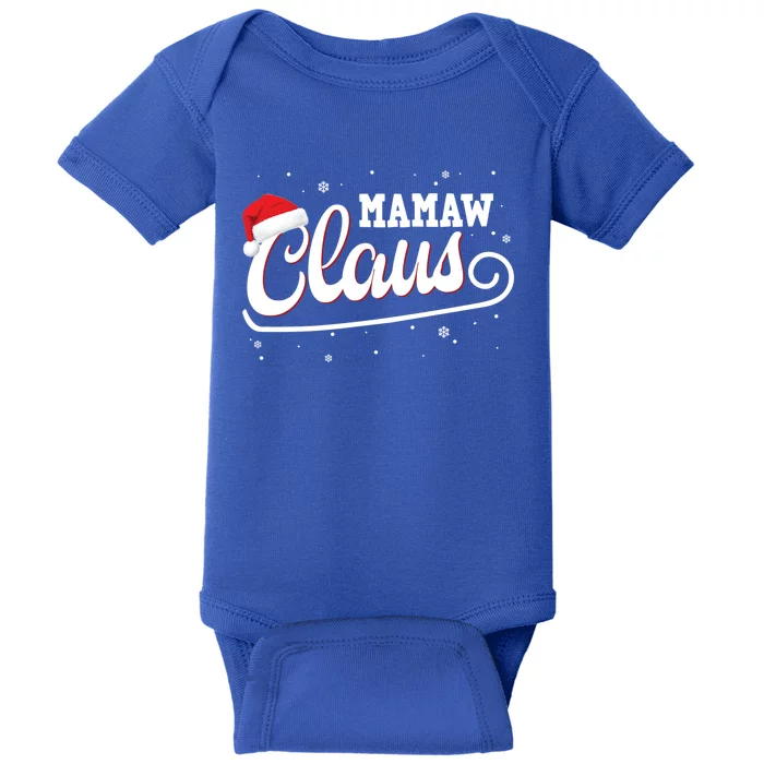 Mamaw Claus Santa Christmas Family Matching Pajama Gift Baby Bodysuit