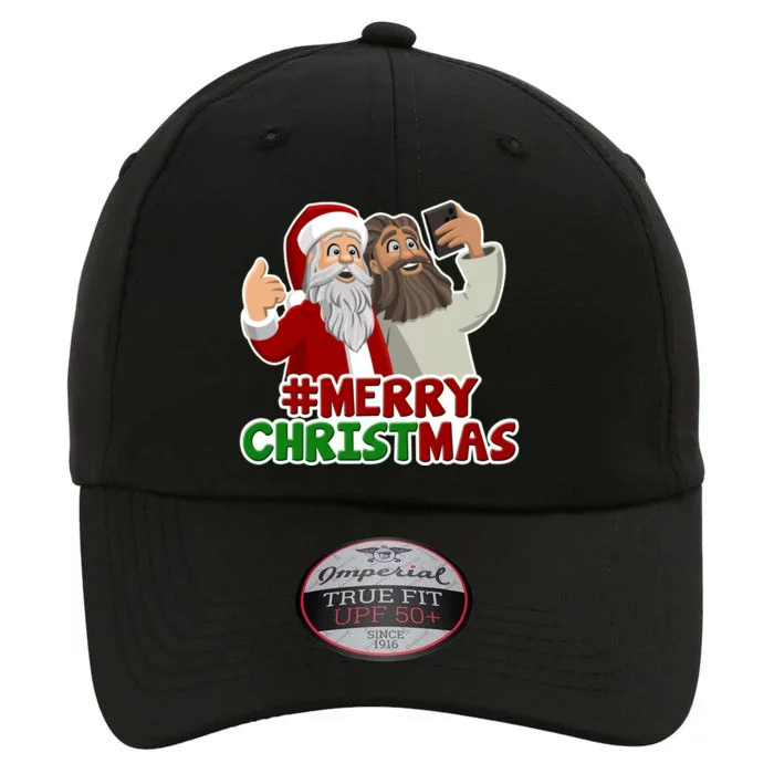 Merry Christmas Santa Jesus Selfie Funny Holiday The Original Performance Cap