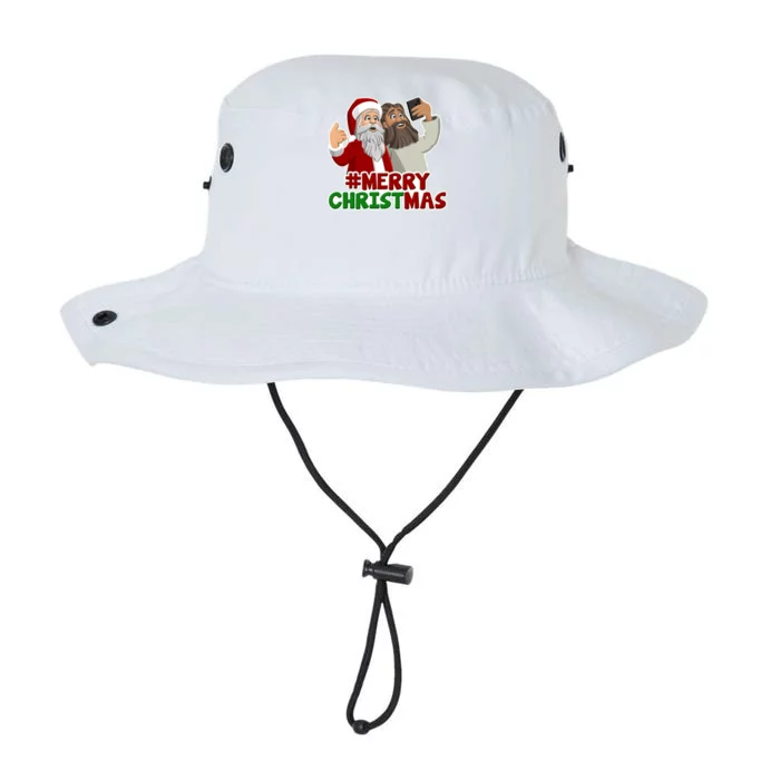 Merry Christmas Santa Jesus Selfie Funny Holiday Legacy Cool Fit Booney Bucket Hat