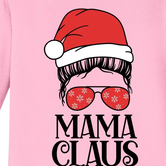 Mama Claus Santa Christmas Gift Baby Long Sleeve Bodysuit