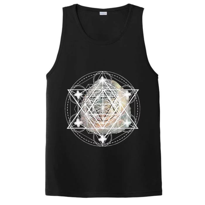 Metatron Cube Sacred Geometry Spiritual Yoga Performance Tank