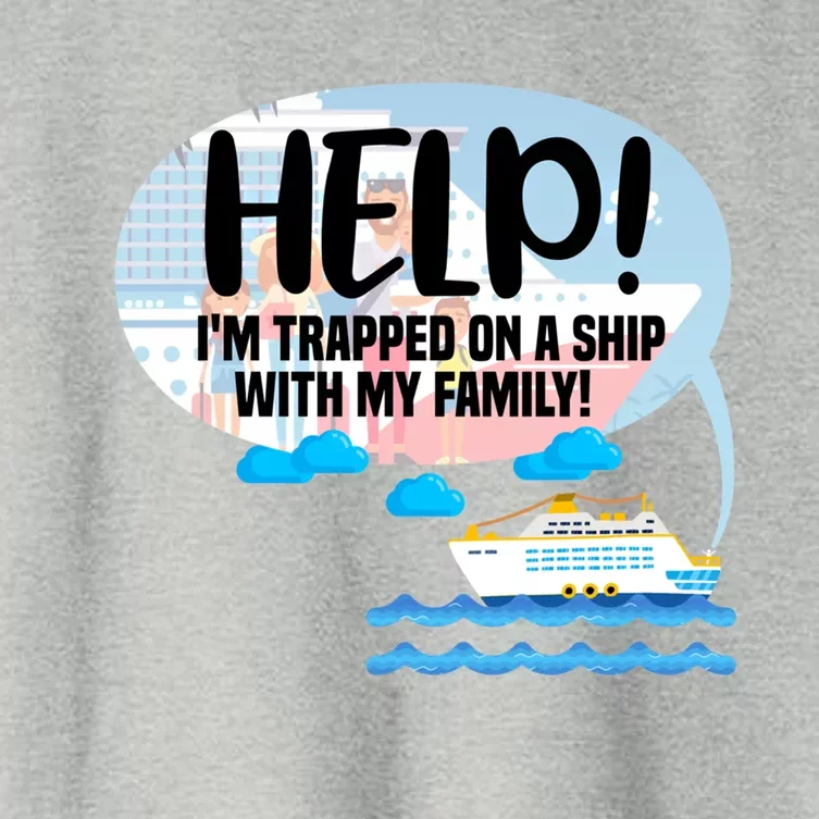 Matching Cruise Ship Family Vacation Trip Travel Relatives Great Gift Women's Crop Top Tee