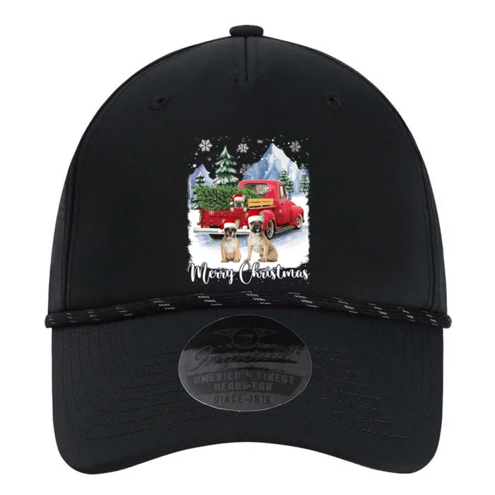 Merry Christmas Santa French Bulldog Red Truck Xmas Tree Cute Gift Performance The Dyno Cap