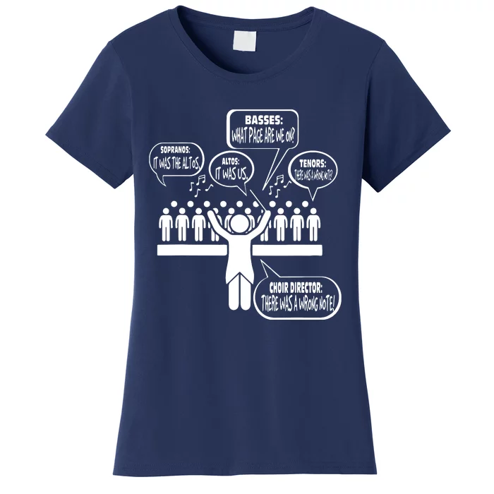 Music Choir Singing Members Sayings Funny Christmas Gift Women's T-Shirt