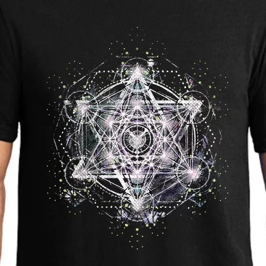 Metatron Cube Sacred Geometry Spiritual Yoga Pajama Set