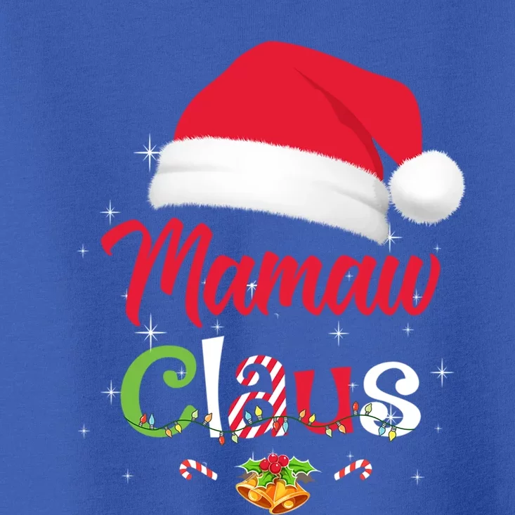 Mamaw Claus Santa Christmas Matching Family Pajama Funny Gift Toddler T-Shirt