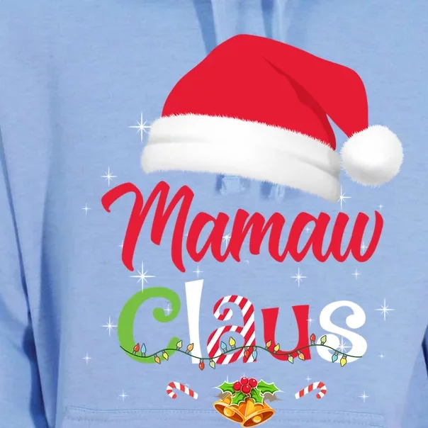 Mamaw Claus Santa Christmas Matching Family Pajama Funny Gift Unisex Surf Hoodie