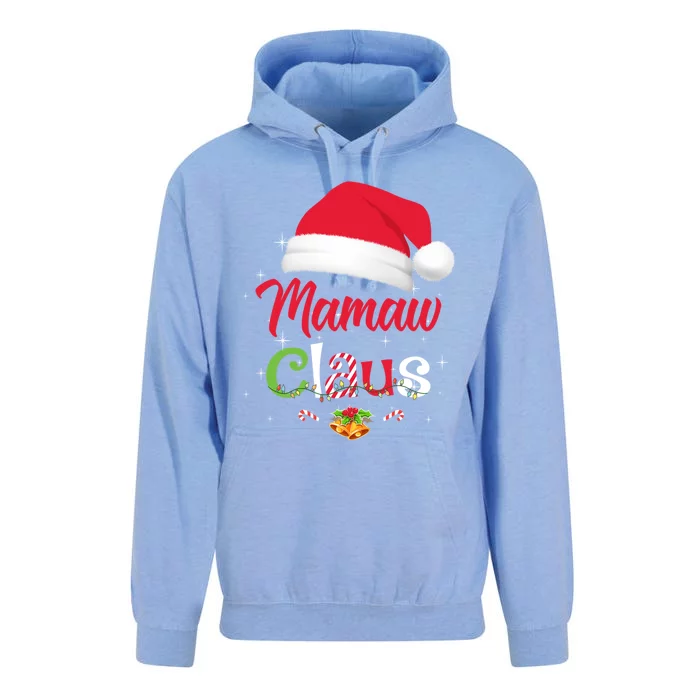 Mamaw Claus Santa Christmas Matching Family Pajama Funny Gift Unisex Surf Hoodie