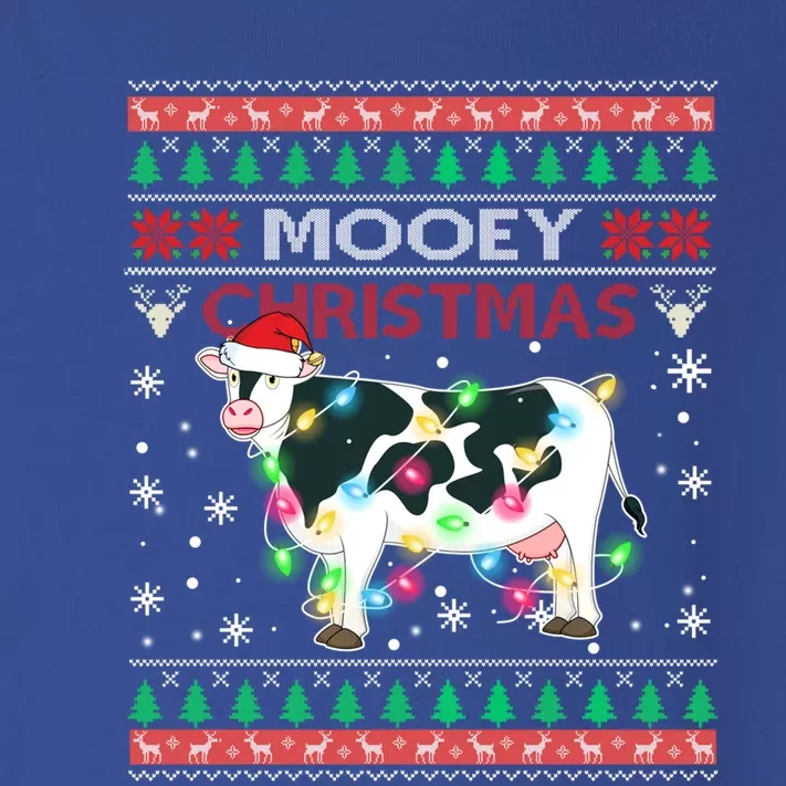 Mooey Christmas Santa Heifers Cow Farmers Ugly Xmas Sweater Funny Gift Toddler Long Sleeve Shirt