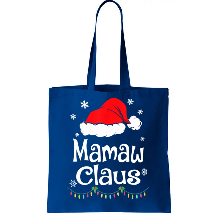 Mamaw Claus Santa Christmas Matching Family Pajama Funny Gift Tote Bag