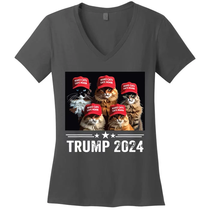 Make Cats Safe Again Women's V-Neck T-Shirt