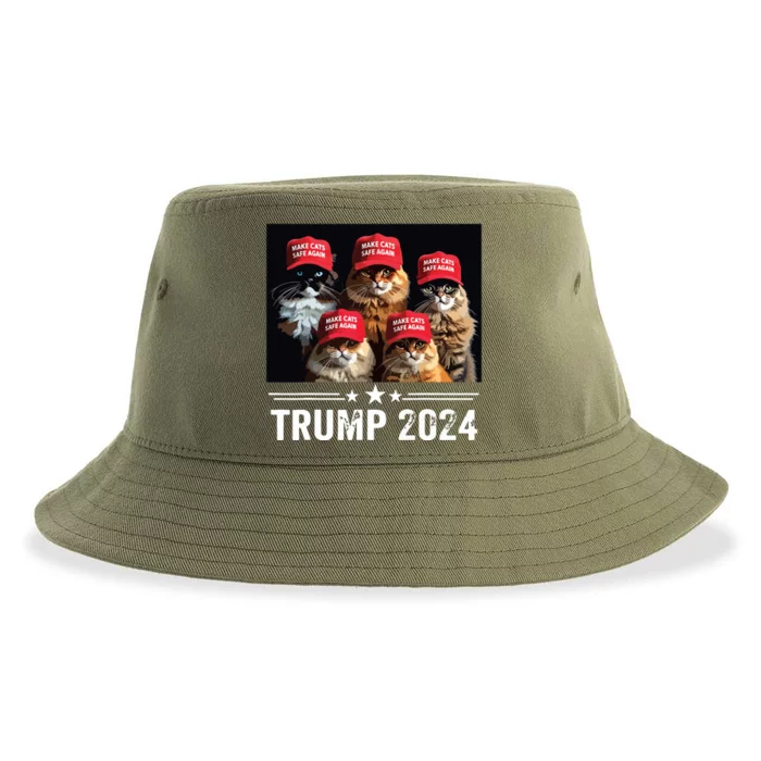 Make Cats Safe Again Sustainable Bucket Hat