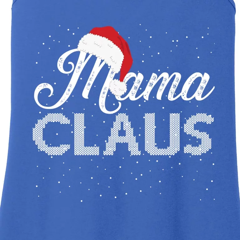 Mama Claus Santa Hat Christmas Celebration Gift Ladies Essential Tank