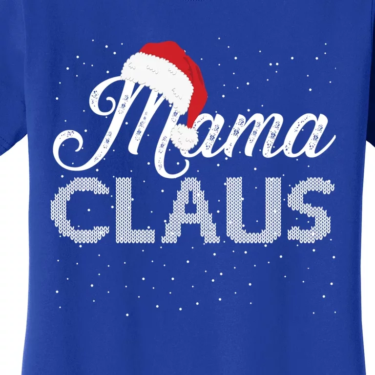 Mama Claus Santa Hat Christmas Celebration Gift Women's T-Shirt