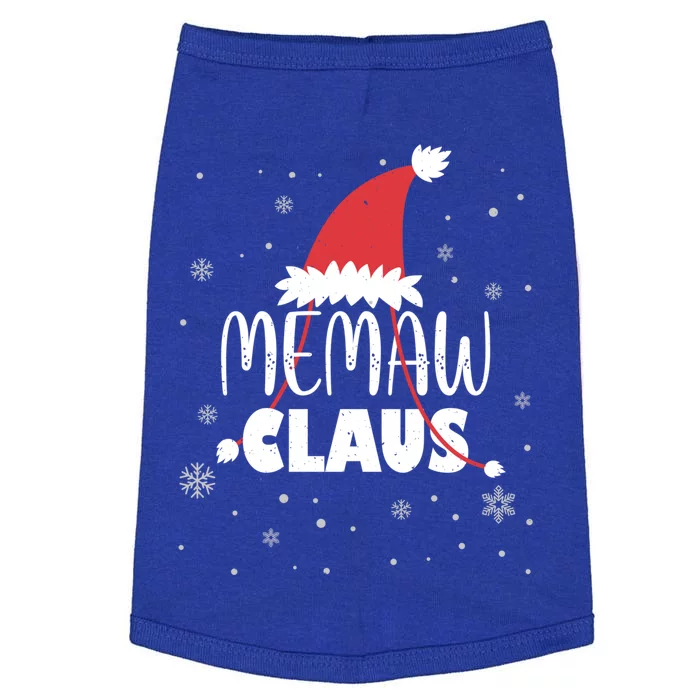 Memaw Claus Santa Hat Grandma Xmas Granny Gift Doggie Tank