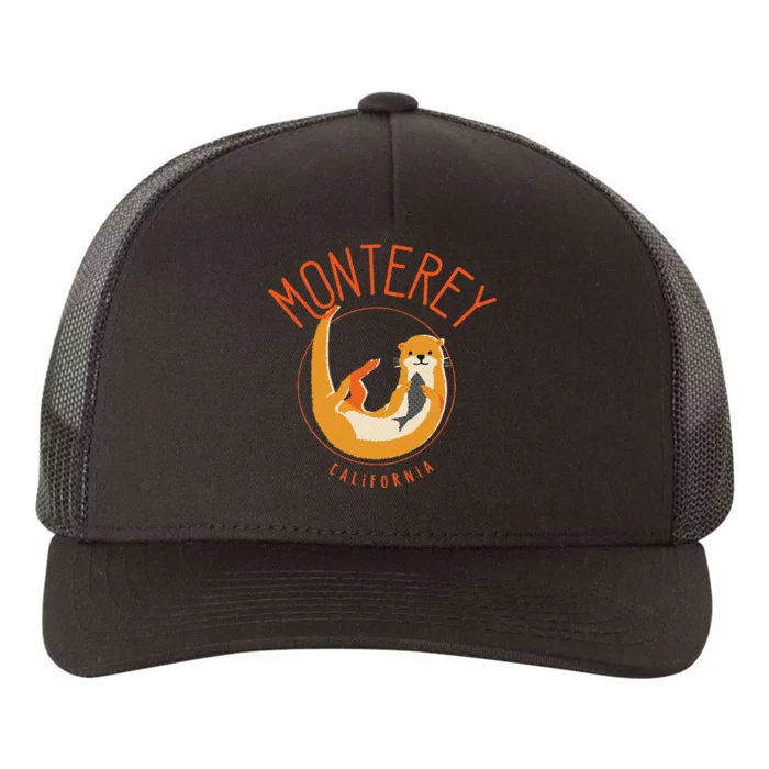 Monterey California Sea Otter Design Yupoong Adult 5-Panel Trucker Hat