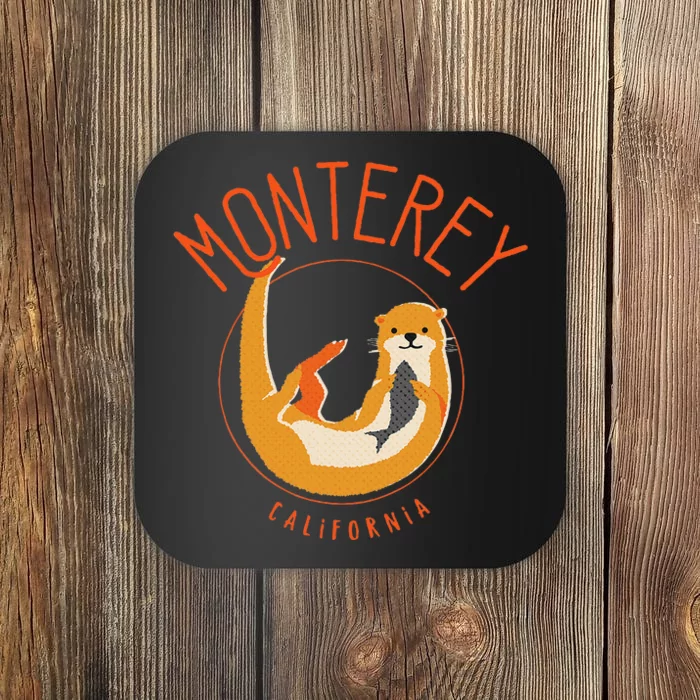 Monterey California Sea Otter Design Coaster