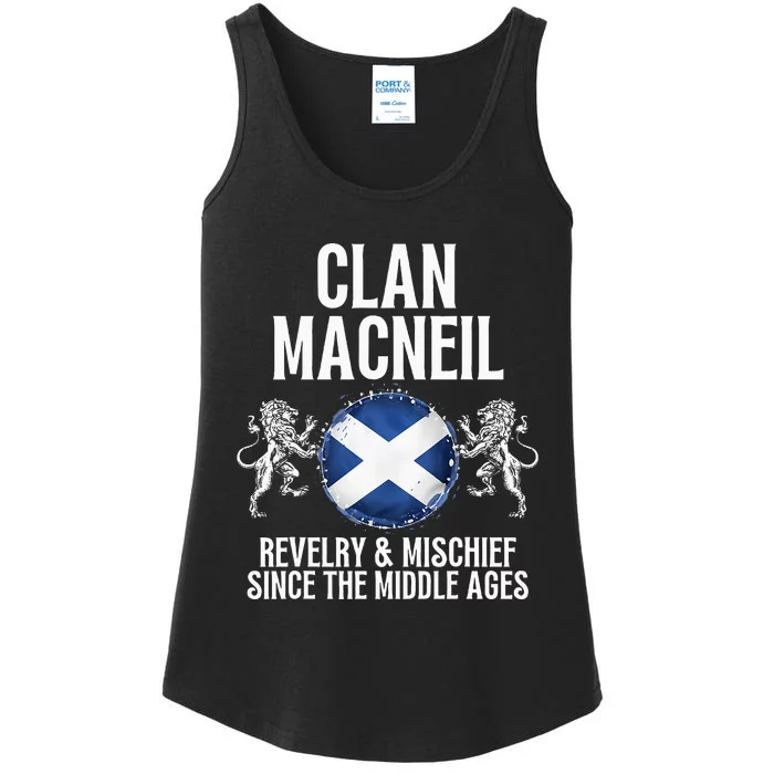 Macneil Clan Scottish Family Name Scotland Heraldry Ladies Essential Tank