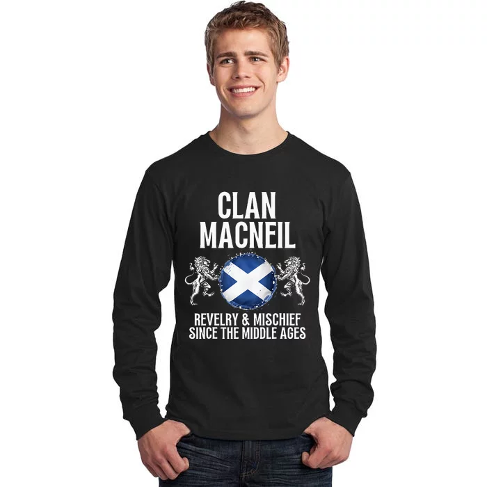 Macneil Clan Scottish Family Name Scotland Heraldry Tall Long Sleeve T-Shirt