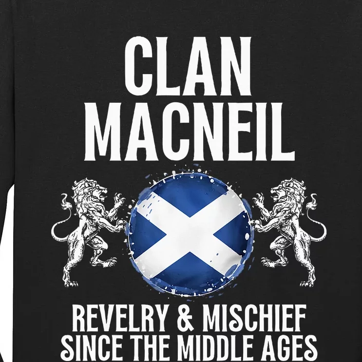 Macneil Clan Scottish Family Name Scotland Heraldry Tall Long Sleeve T-Shirt