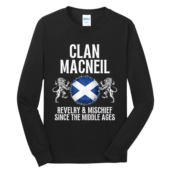 Macneil Clan Scottish Family Name Scotland Heraldry Tall Long Sleeve T-Shirt