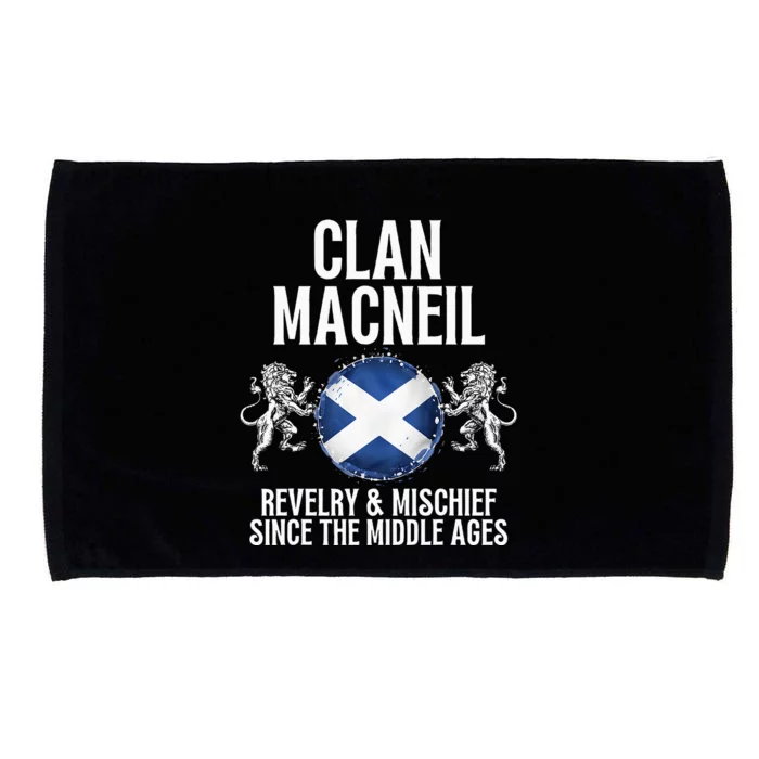 Macneil Clan Scottish Family Name Scotland Heraldry Microfiber Hand Towel