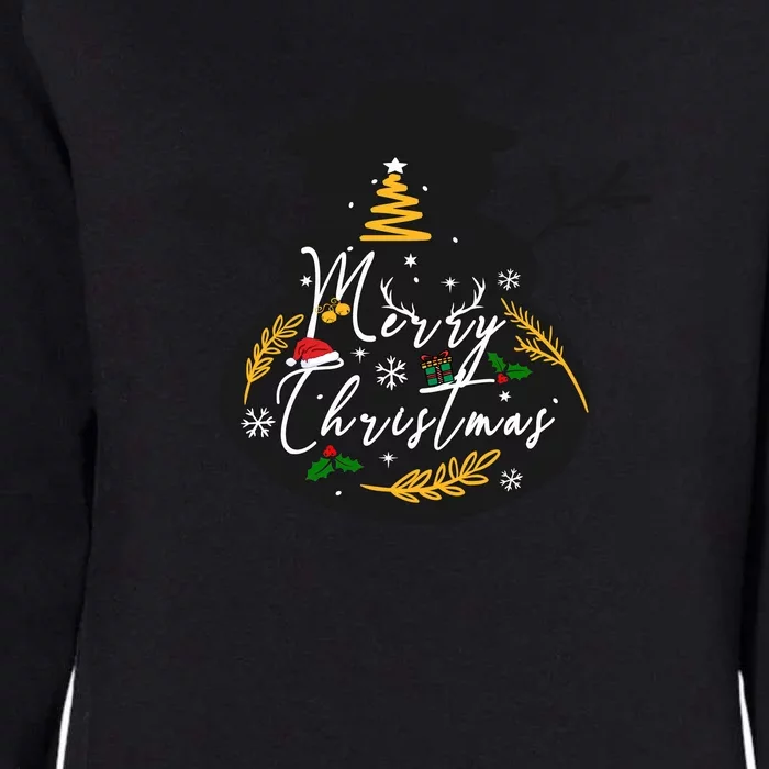 Merry Christmas | Snowman Womens California Wash Sweatshirt