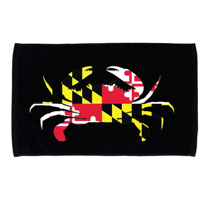 Maryland Crab State Pride Flag Microfiber Hand Towel