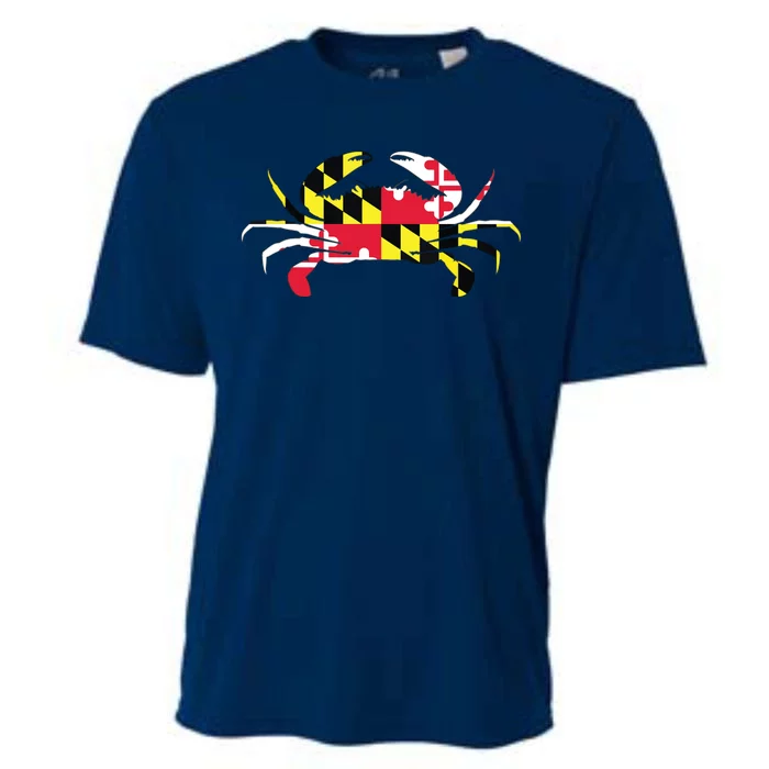 Maryland Crab State Pride Flag Cooling Performance Crew T-Shirt